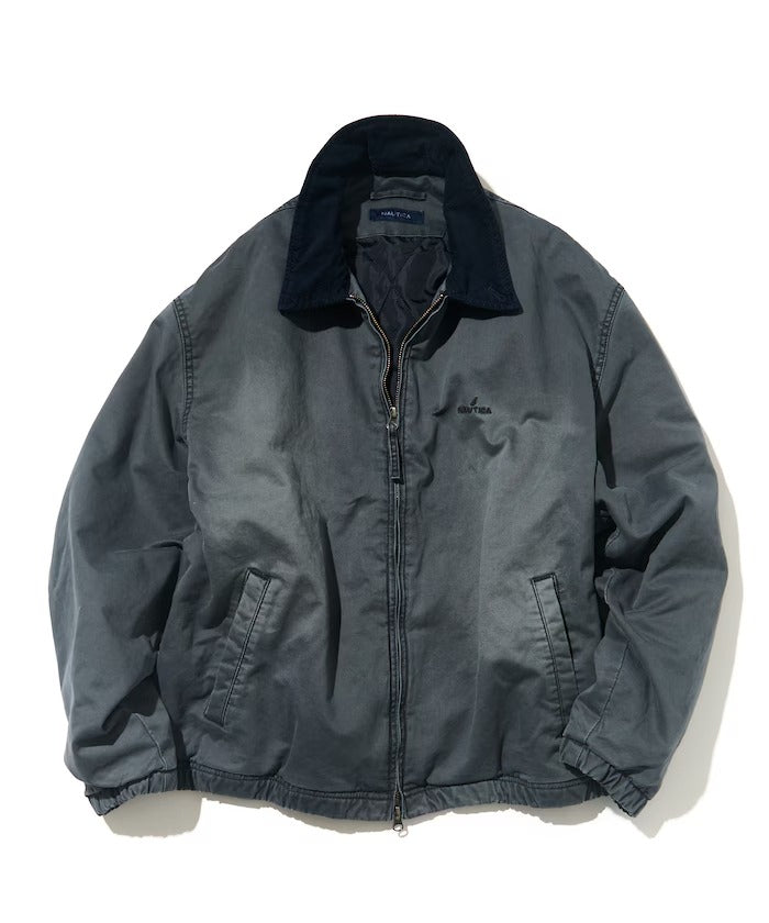 NAUTICA / 寬鬆鋪棉斜紋棉 拉鍊外套