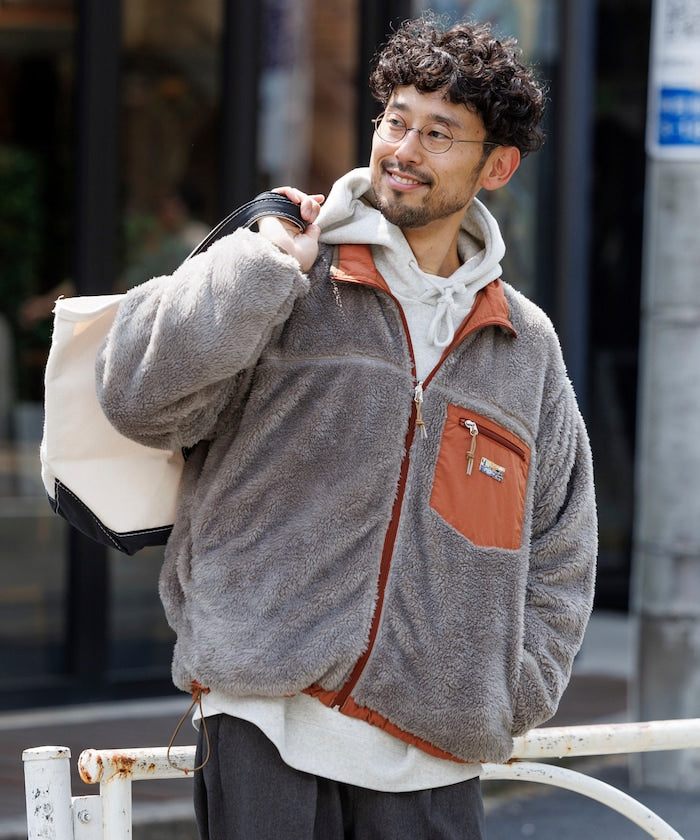 FREAK’S STORE / 寬鬆剪裁 雙面穿尼龍 × 羊羔絨外套