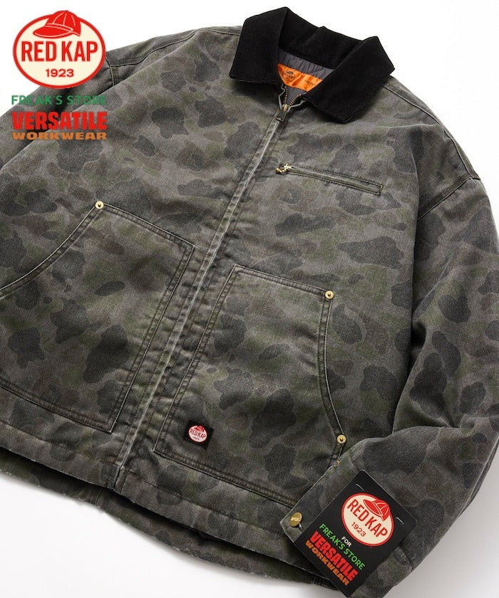 RED KAP × FREAK'S STORE / 帆布鋪棉拉鍊短版工裝外套(日本聯名限定)