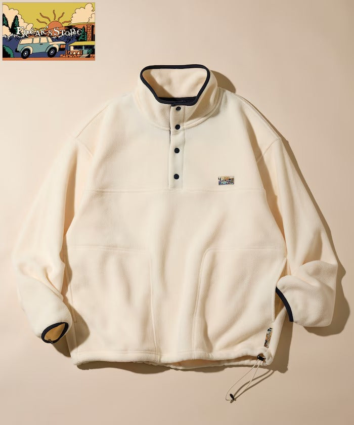 FREAK'S STORE / 寬鬆刷毛半開襟套頭衫