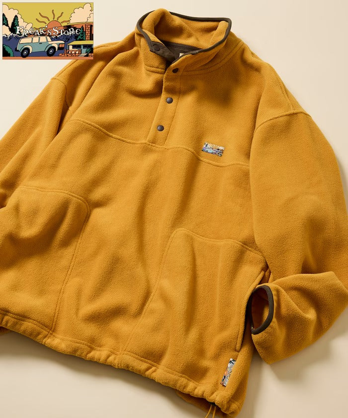 FREAK'S STORE / 寬鬆刷毛半開襟套頭衫