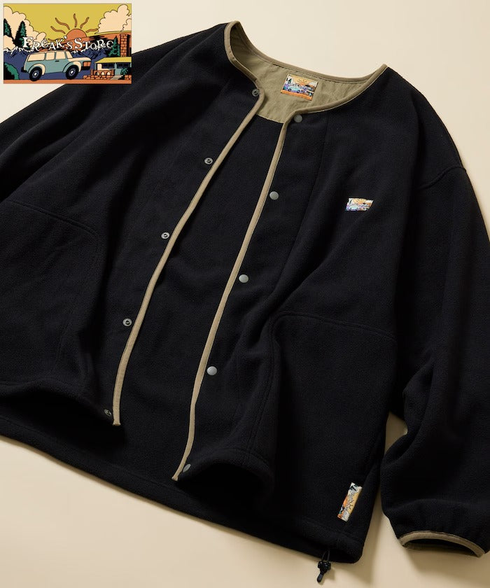 FREAK'S STORE / 寬鬆刷毛按扣開襟外套