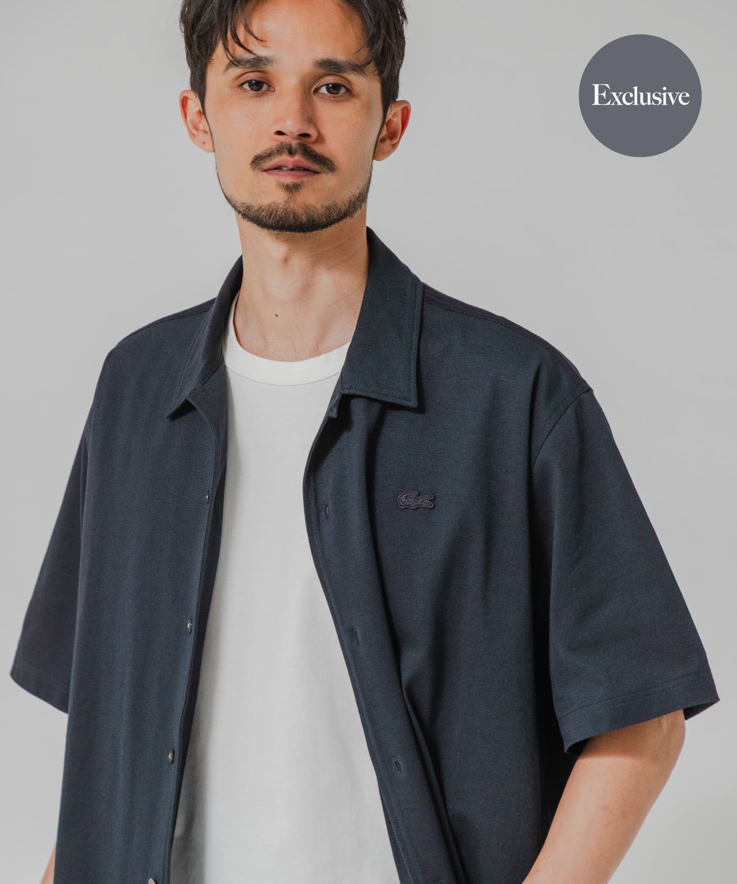 LACOSTE×URBAN RESEARCH FUNCTIONAL PIQUE OP SHIRTS / 機能珠地開領襯衫