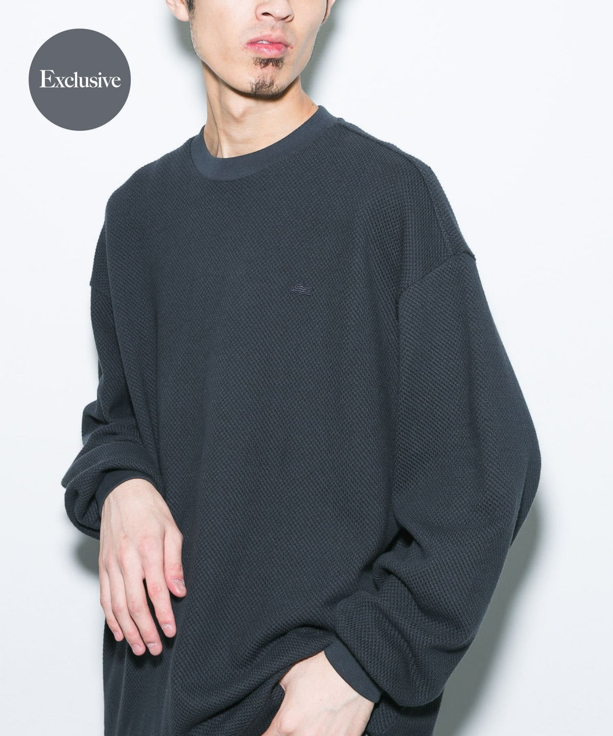 LACOSTE × DOORS / 重磅網眼布長袖T恤(日本聯名限定)