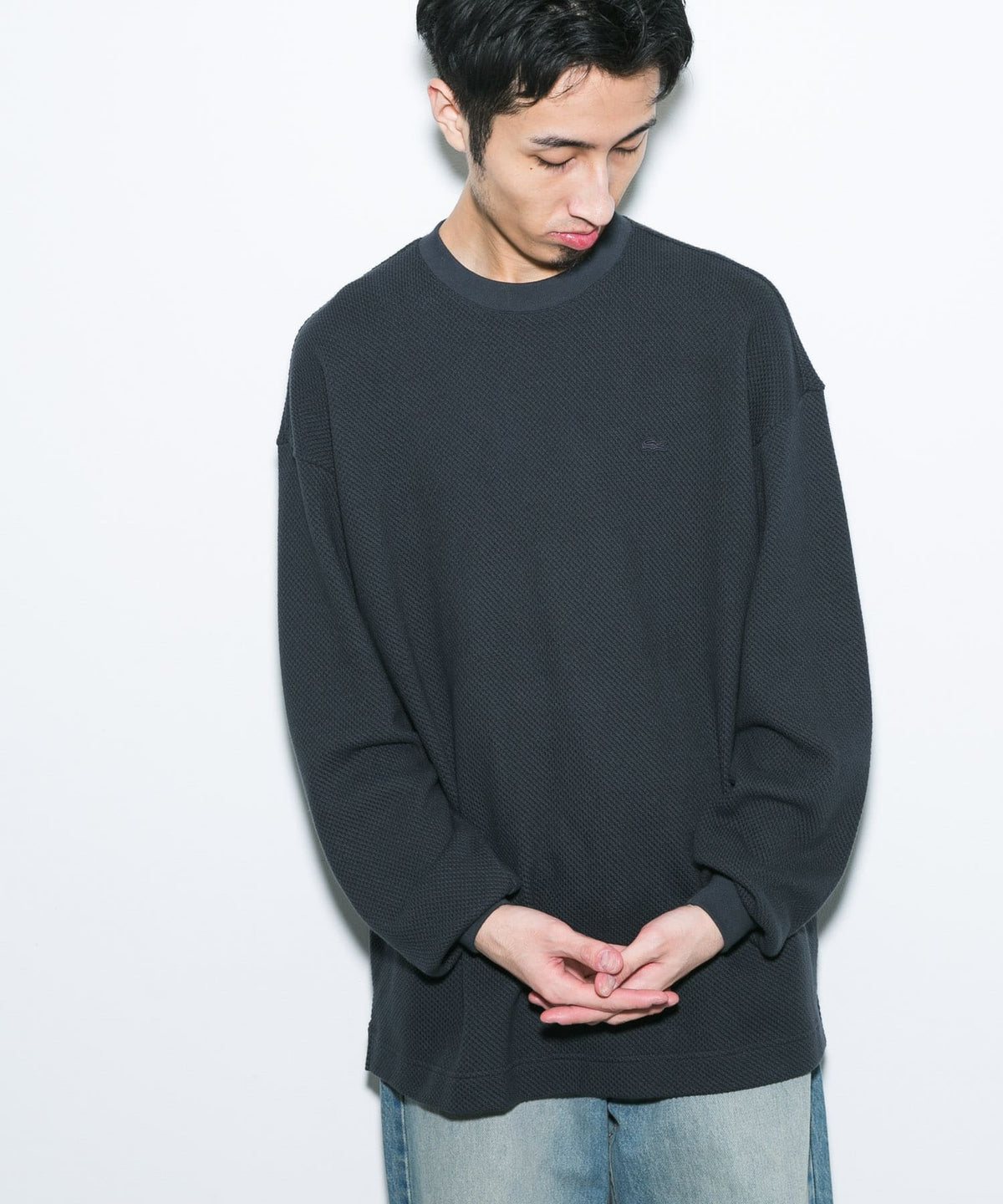 LACOSTE × DOORS / 重磅網眼布長袖T恤(日本聯名限定)