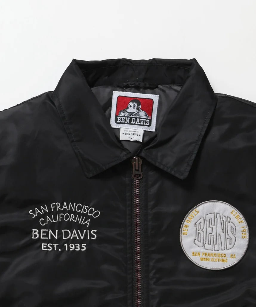 BEN DAVIS / 刺繡飛行外套(可拆式毛絨領)
