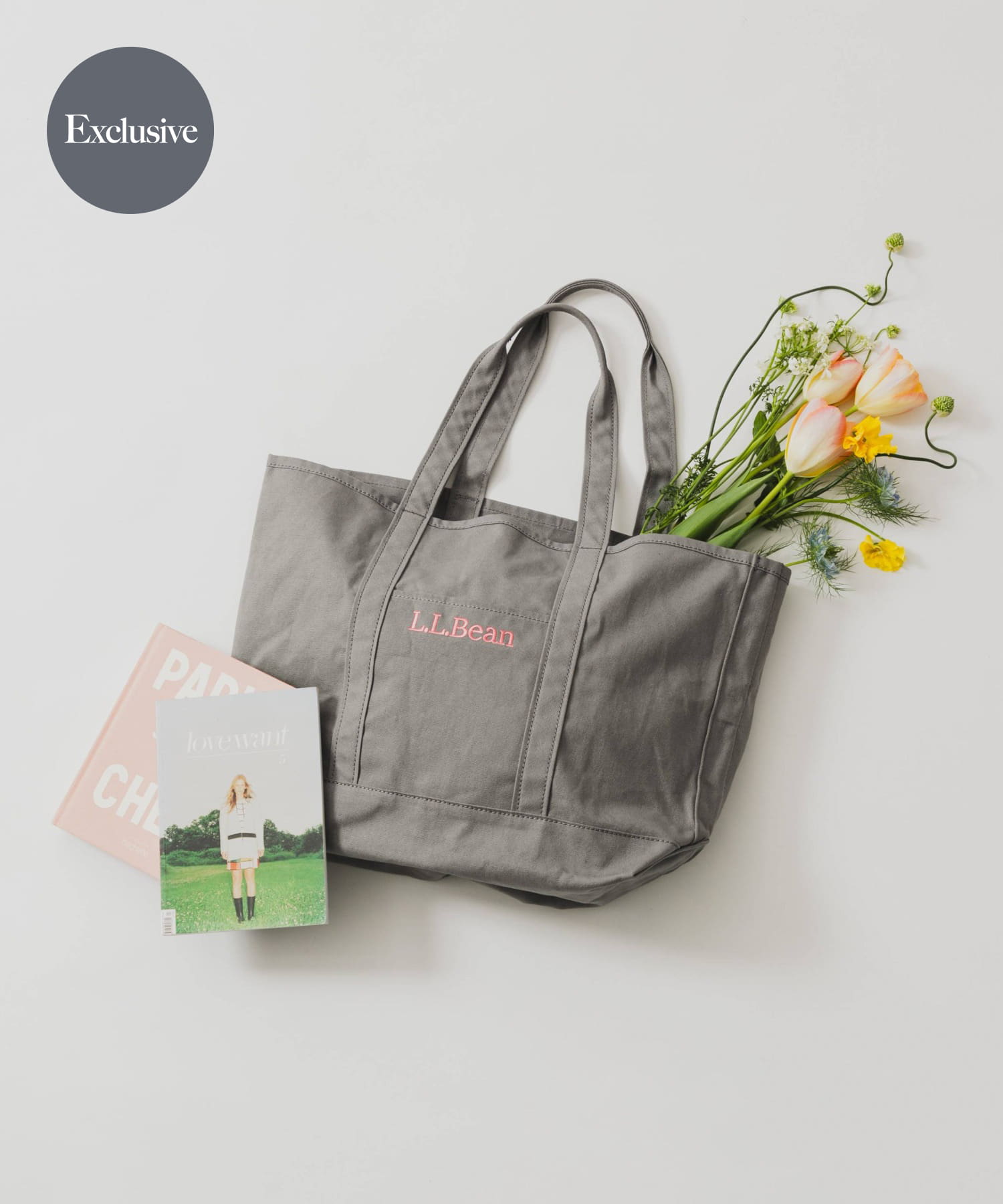 L.L.Bean×DOORS GROCERY TOTE / 刺繡帆布托特包
