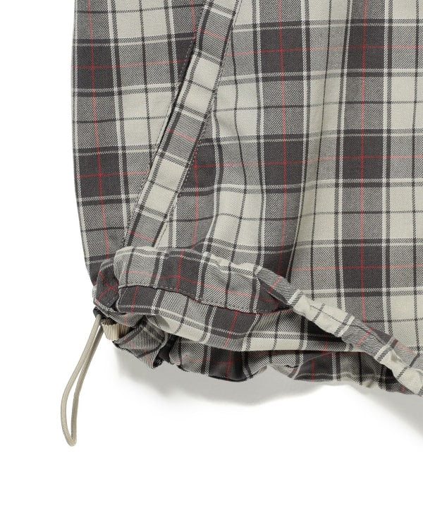 BEAMS Check Zip Up Shirt / 短版格紋拉鍊襯衫外套