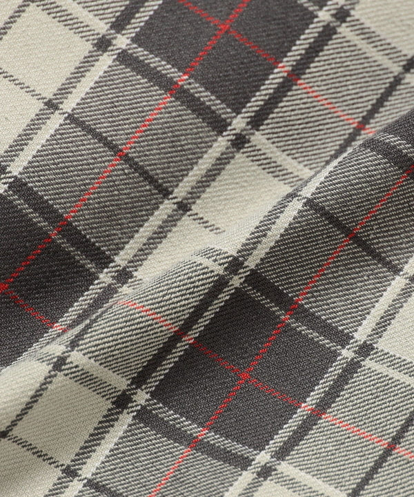 BEAMS Check Zip Up Shirt / 短版格紋拉鍊襯衫外套