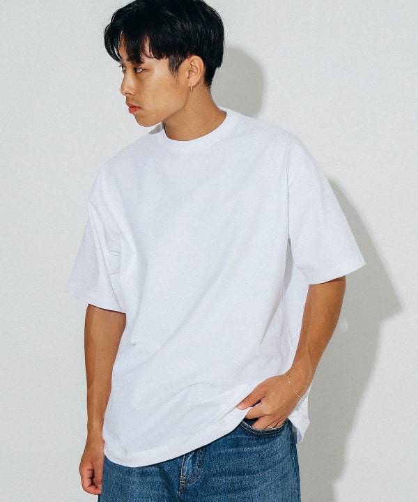 BEAMS JAPAN / 彈性棉質 短袖T恤(日本製)