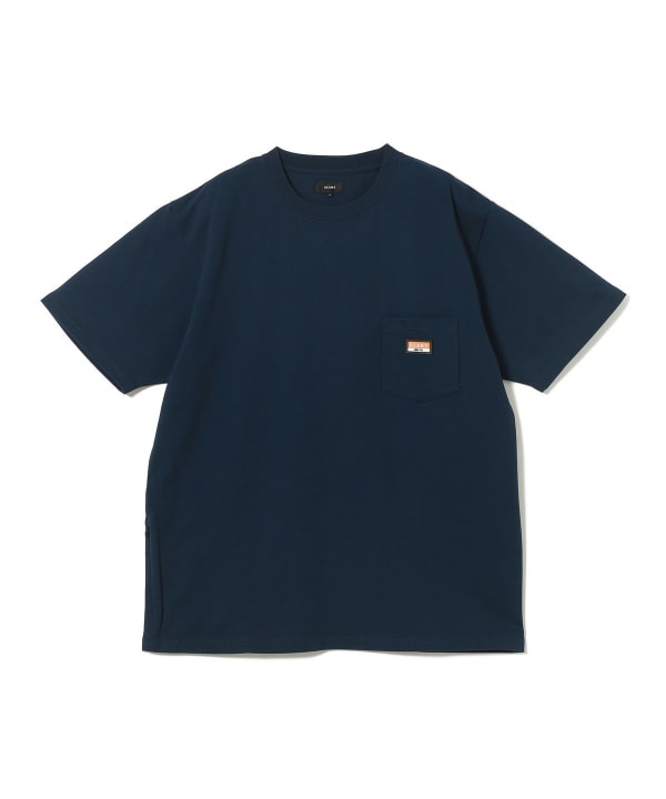 BEAMS / 重磅 矽膠小標 短袖 T 恤