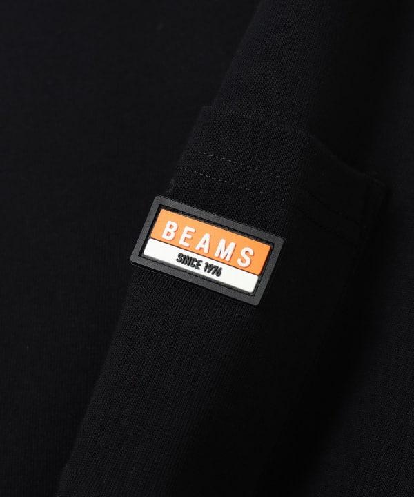 BEAMS / 重磅 矽膠小標 短袖 T 恤
