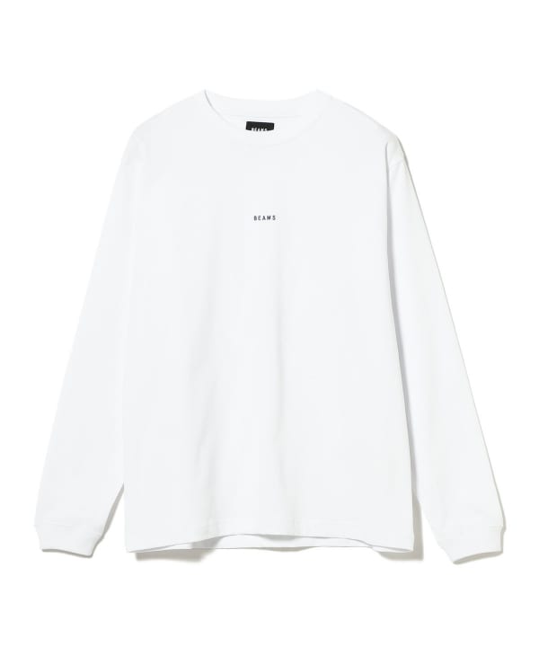 BEAMS / 小刺繡標誌 長袖T恤