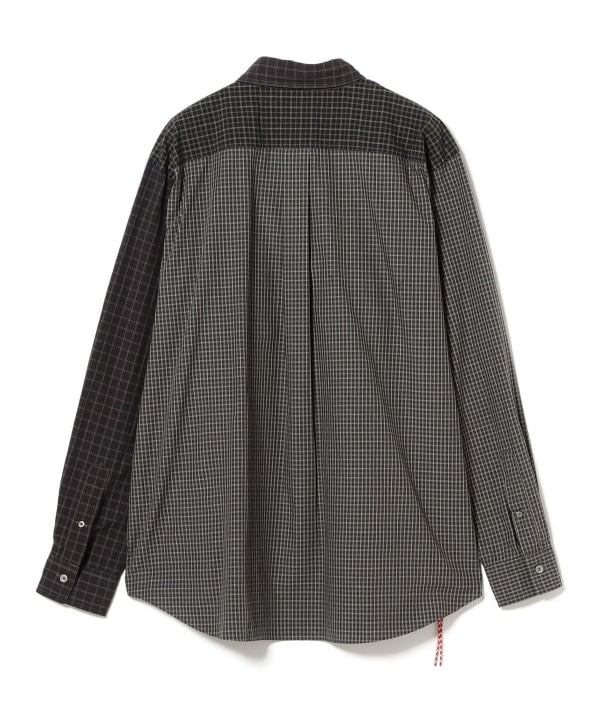 BEAMS JAPAN / 拼接長袖襯衫