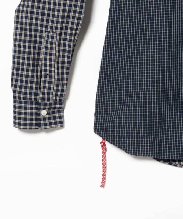 BEAMS JAPAN / 拼接長袖襯衫