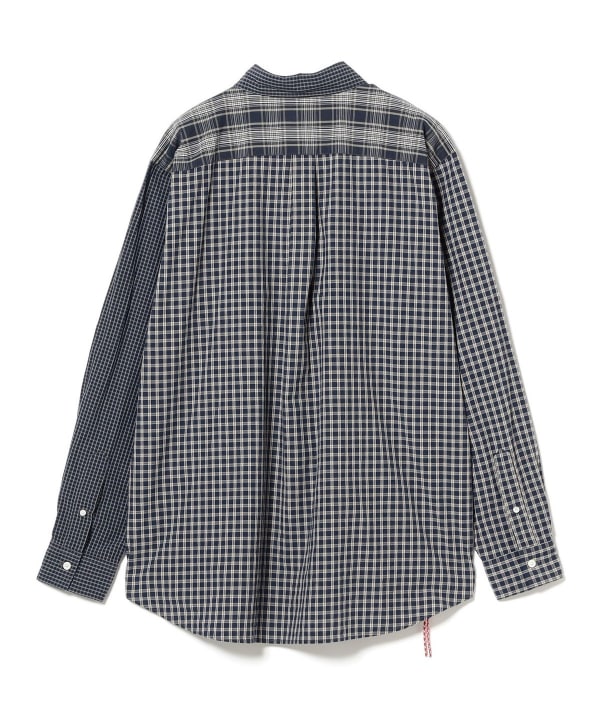 BEAMS JAPAN / 拼接長袖襯衫