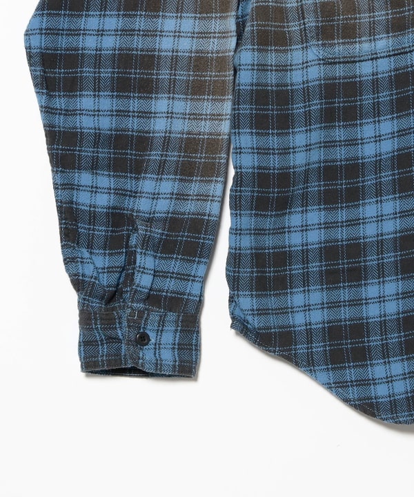 BEAMS / 仿舊格紋襯衫