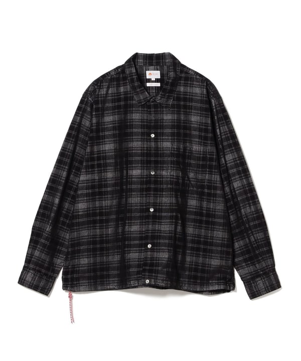 BEAMS JAPAN / 燈芯絨格紋襯衫