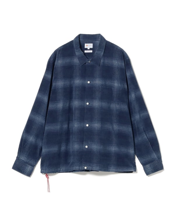 BEAMS JAPAN / 燈芯絨格紋襯衫