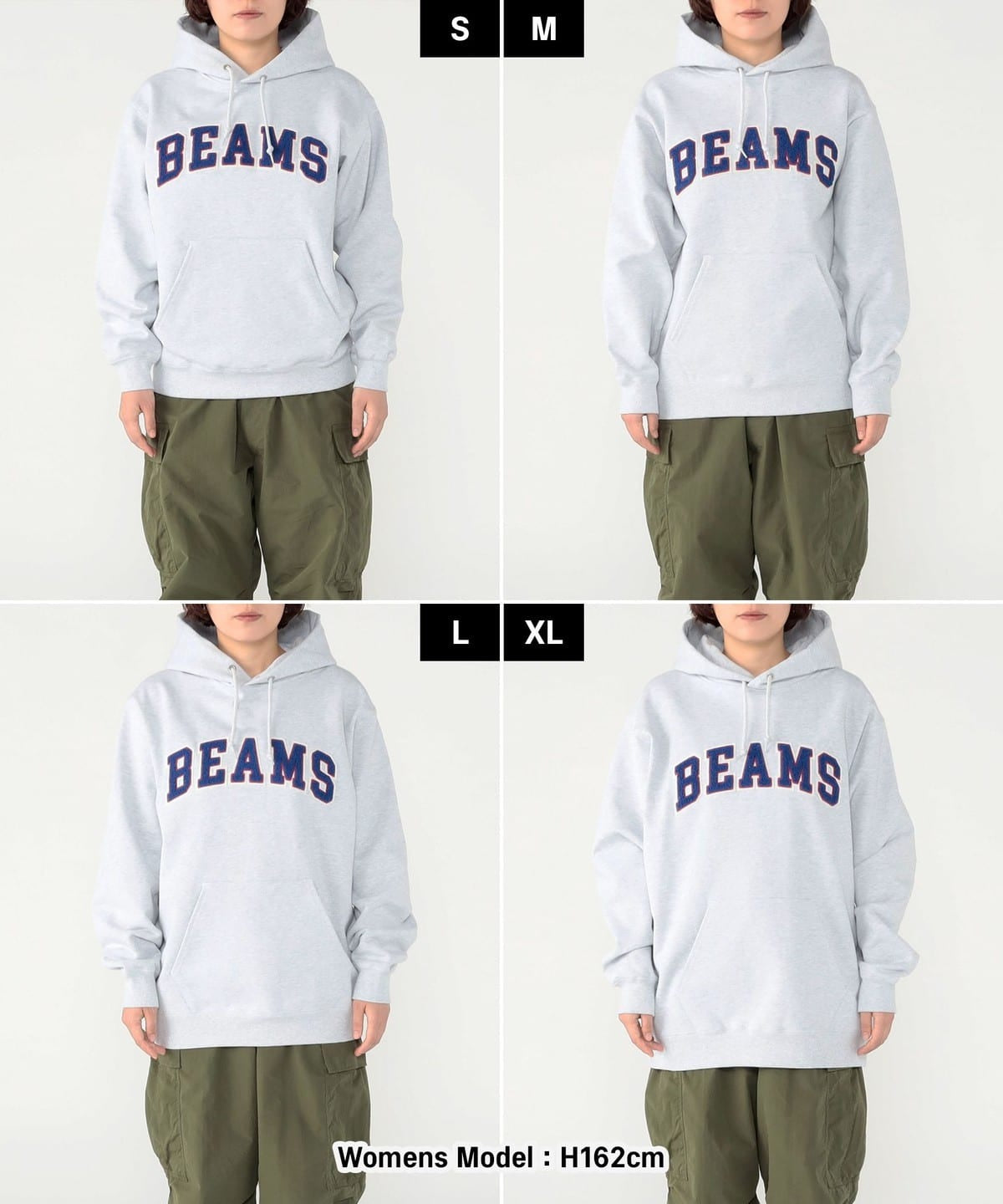 BEAMS / 標誌刺繡連帽衫
