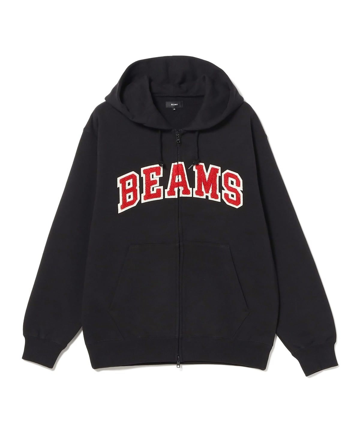 BEAMS / 標誌刺繡重磅連帽拉鍊外套
