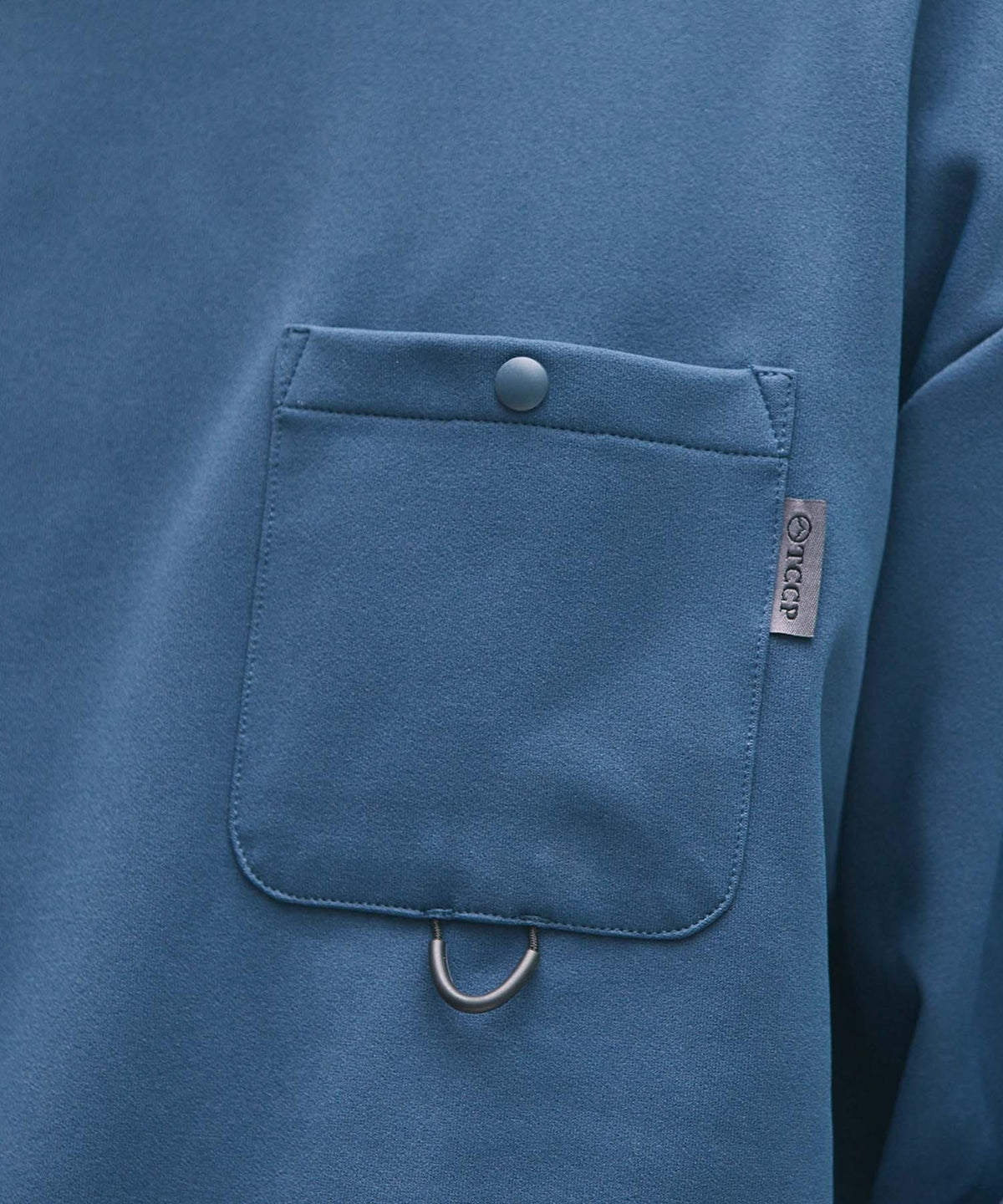 THE CRAFT CREW PRODUCTS / 四向彈性機能 圓領口袋長T恤(抽繩下擺)