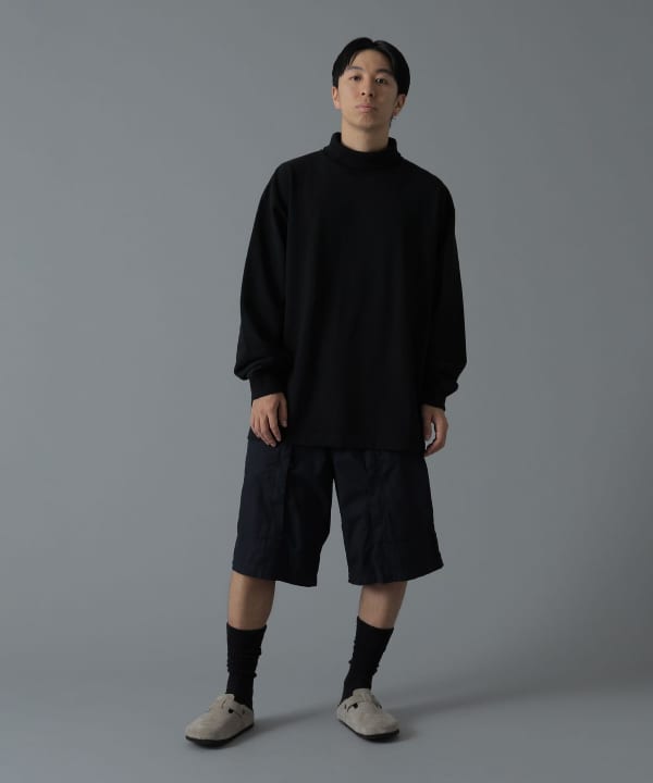 BEAMS JAPAN / 重磅天竺棉 高領長袖上衣