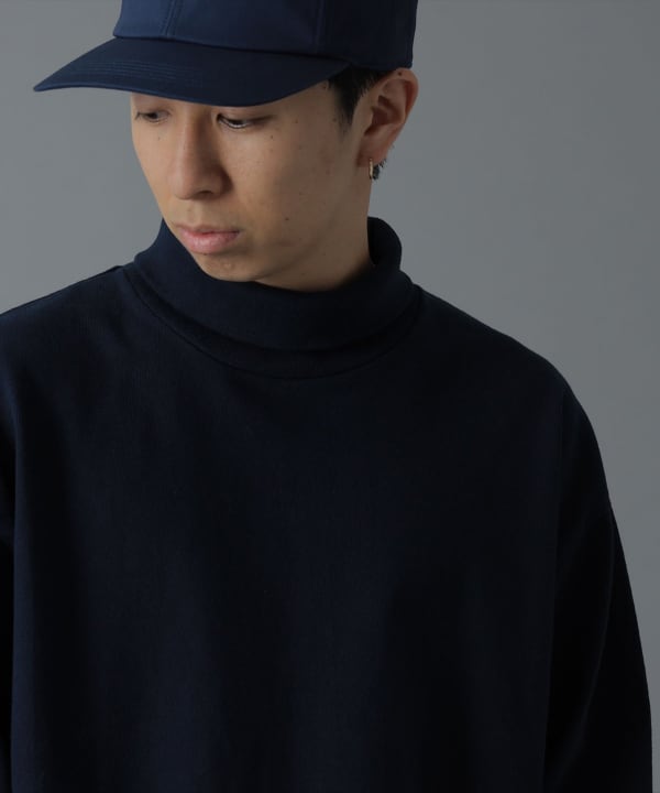 BEAMS JAPAN / 重磅天竺棉 高領長袖上衣