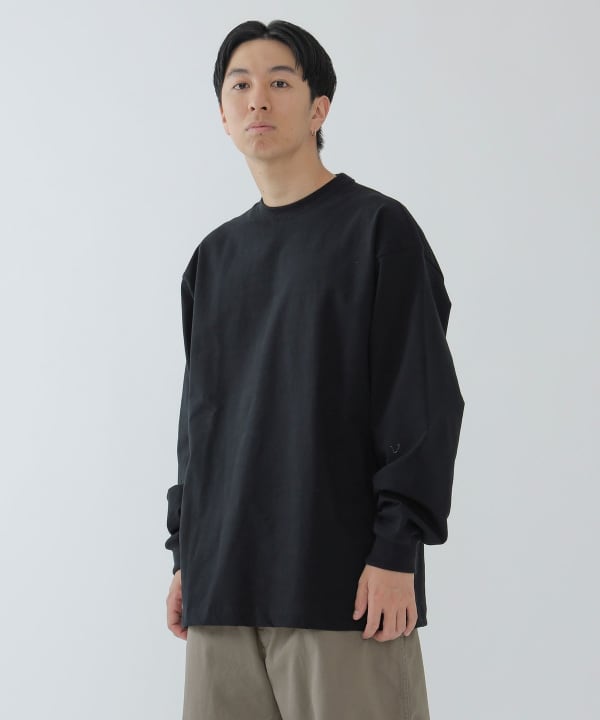 BEAMS JAPAN / 日本製 寬鬆彈力長袖T恤