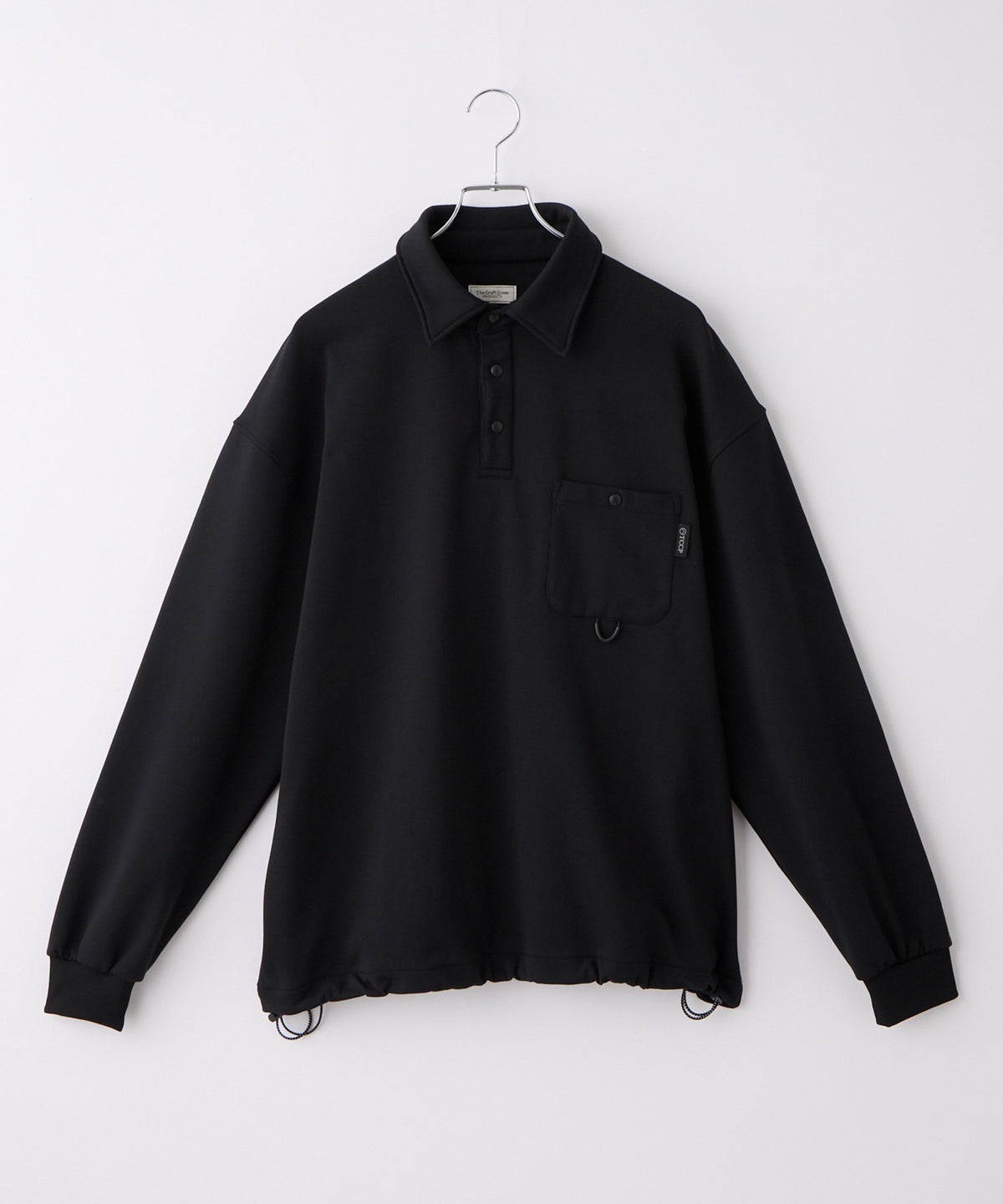 THE CRAFT CREW PRODUCTS / 四向彈性機能 長袖POLO衫(抽繩下擺)