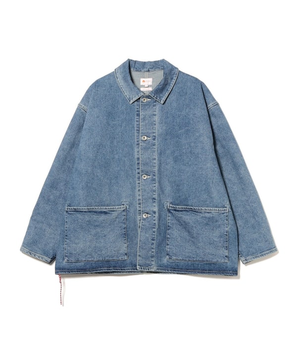 BEAMS JAPAN / 彈性丹寧 工作外套