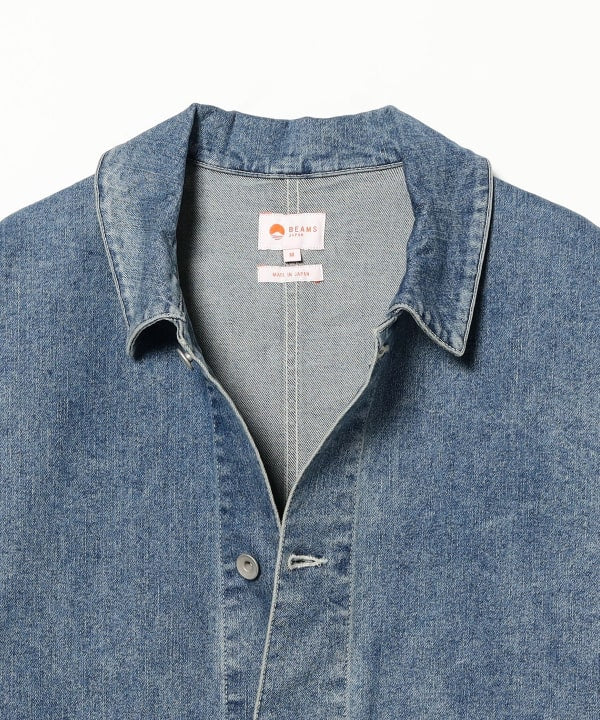 BEAMS JAPAN / 彈性丹寧 工作外套