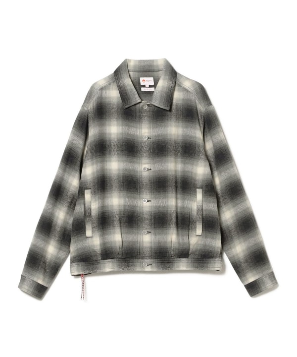 BEAMS JAPAN / 格紋立領外套