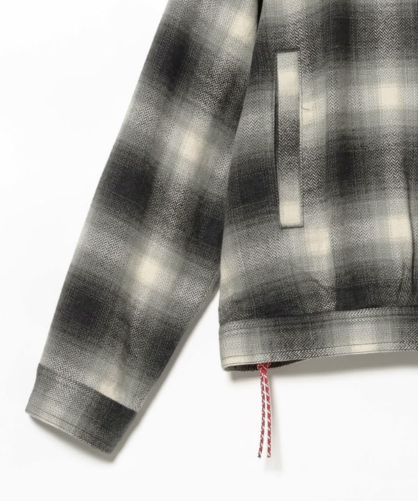 BEAMS JAPAN / 格紋立領外套
