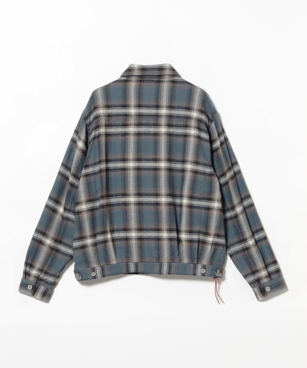 BEAMS JAPAN / 格紋立領外套