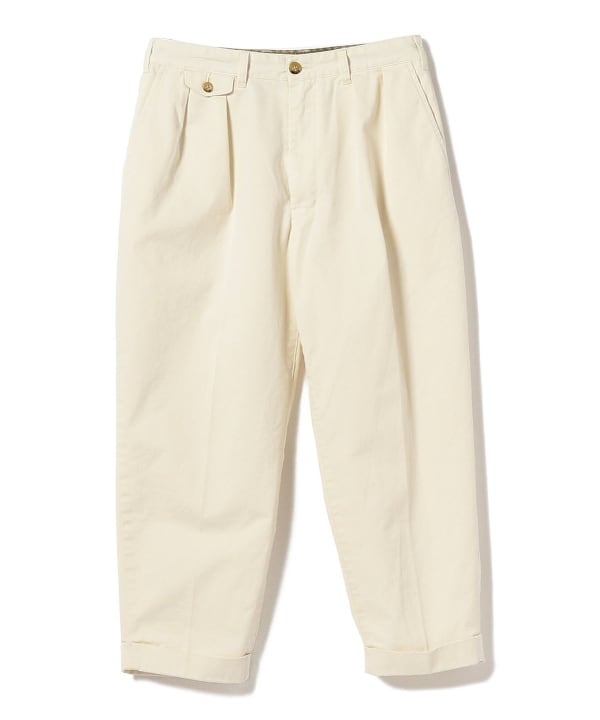 BEAMS JAPAN 2 PLEATED CHINO TROUSERS / 兩褶斜紋褶錐形長褲(日本製)