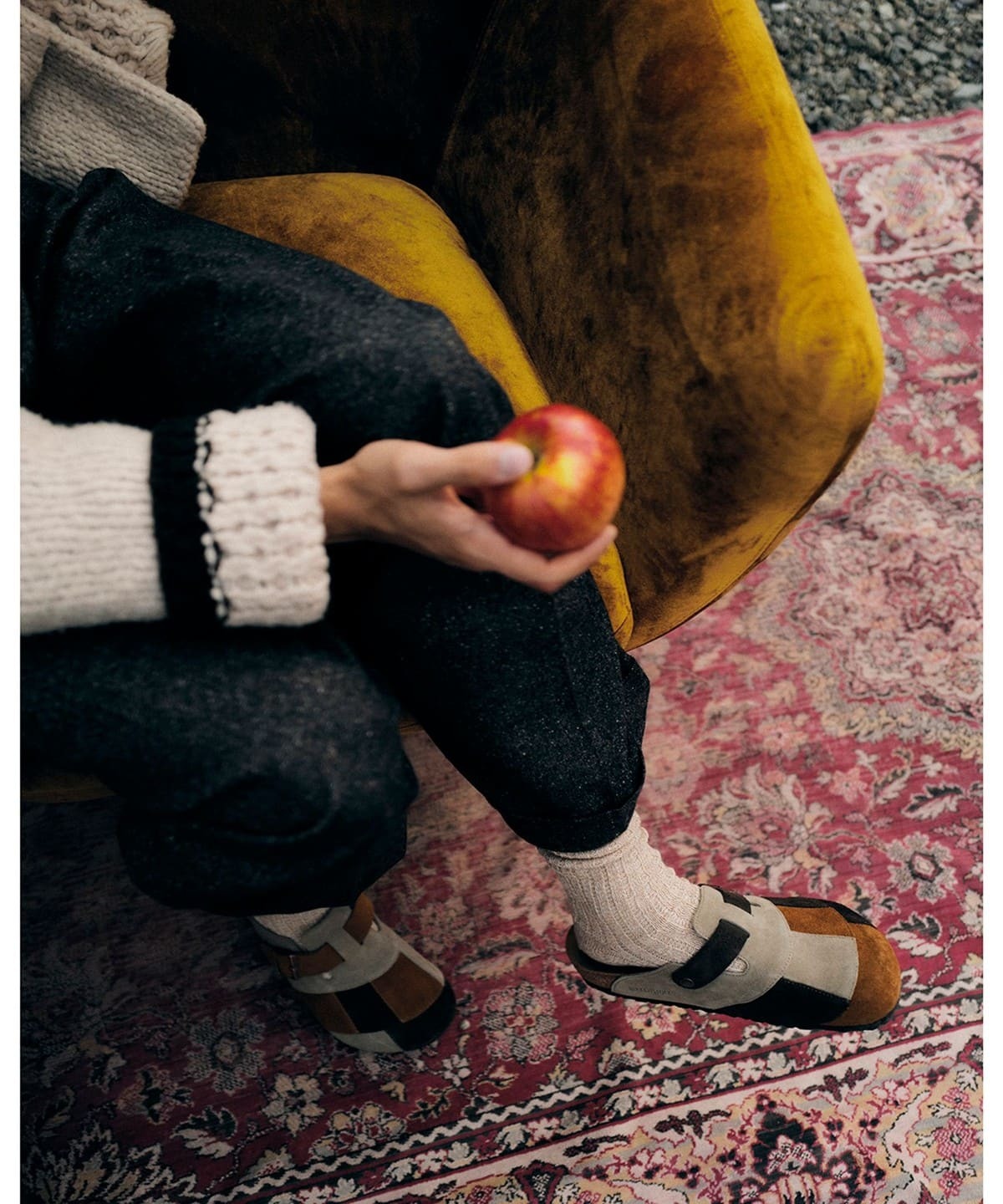 BIRKENSTOCK × BEAMS / BOSTON 拼接麂皮穆勒鞋(日本聯名限定)