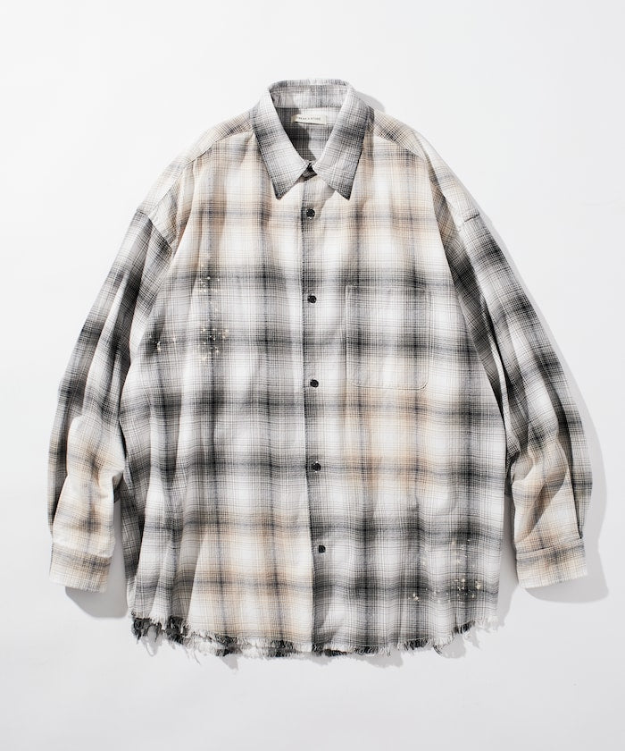 FREAK’S STORE / 仿舊格紋襯衫