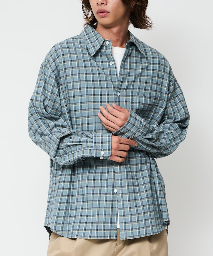 FREAK’S STORE / 柔棉格紋襯衫