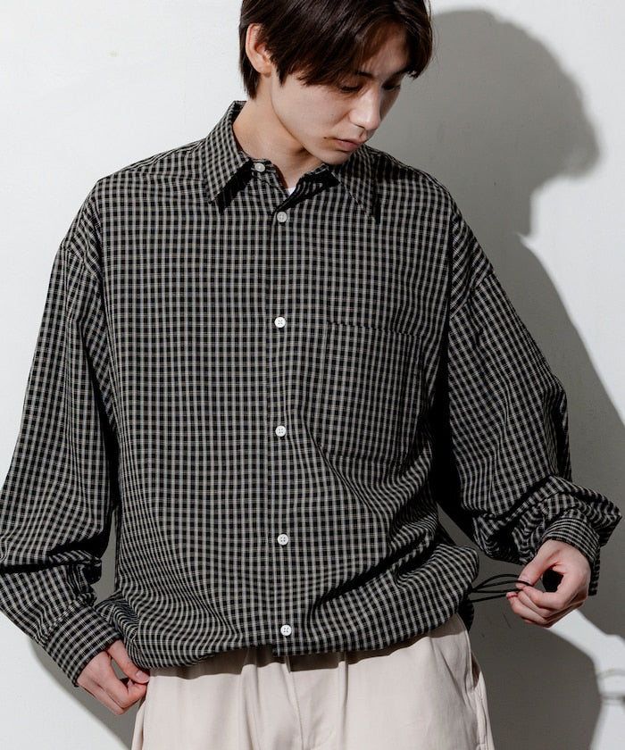 FREAK’S STORE / 下擺抽繩長袖襯衫