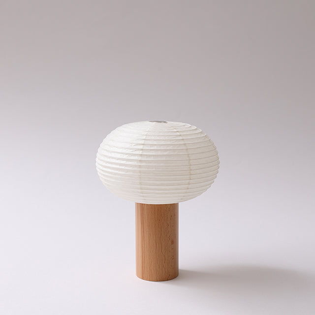 シラキ工芸 TORCHIN OVAL 白/ナチュラル / 合紙攜帶桌燈