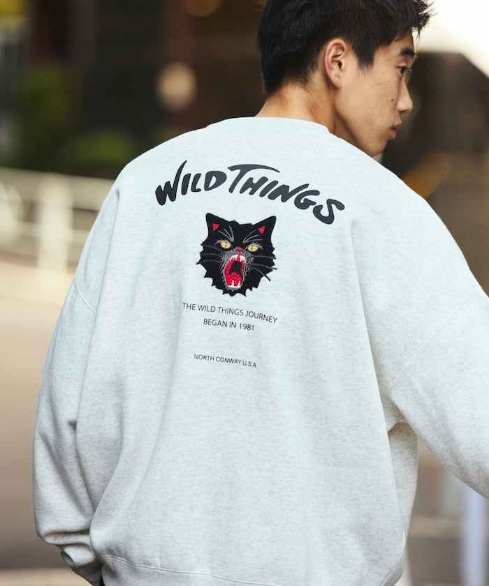 WILD THINGS×FREAK'S STORE / 刺繡圖案 圓領衫
