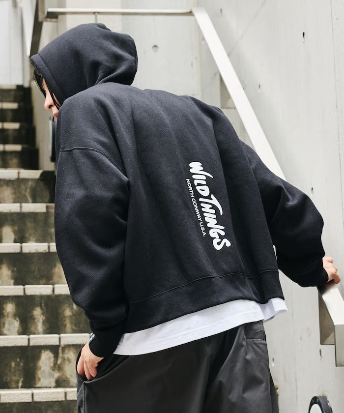 WILD THINGS × FREAK'S STORE / 背後LOGO印花拉鍊連帽外套(日本聯名限定)
