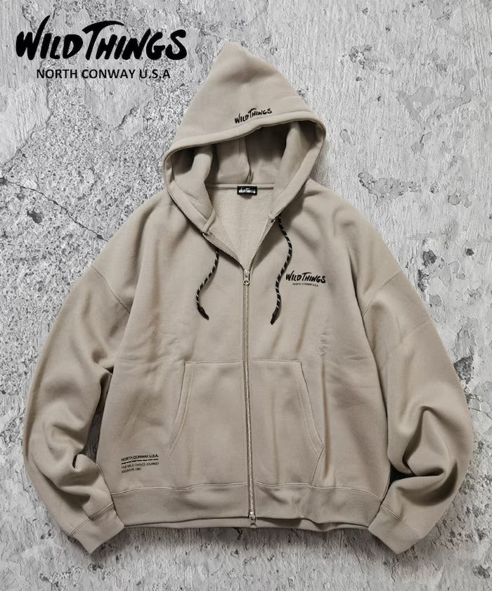 WILD THINGS × FREAK'S STORE / 背後LOGO印花拉鍊連帽外套(日本聯名限定)