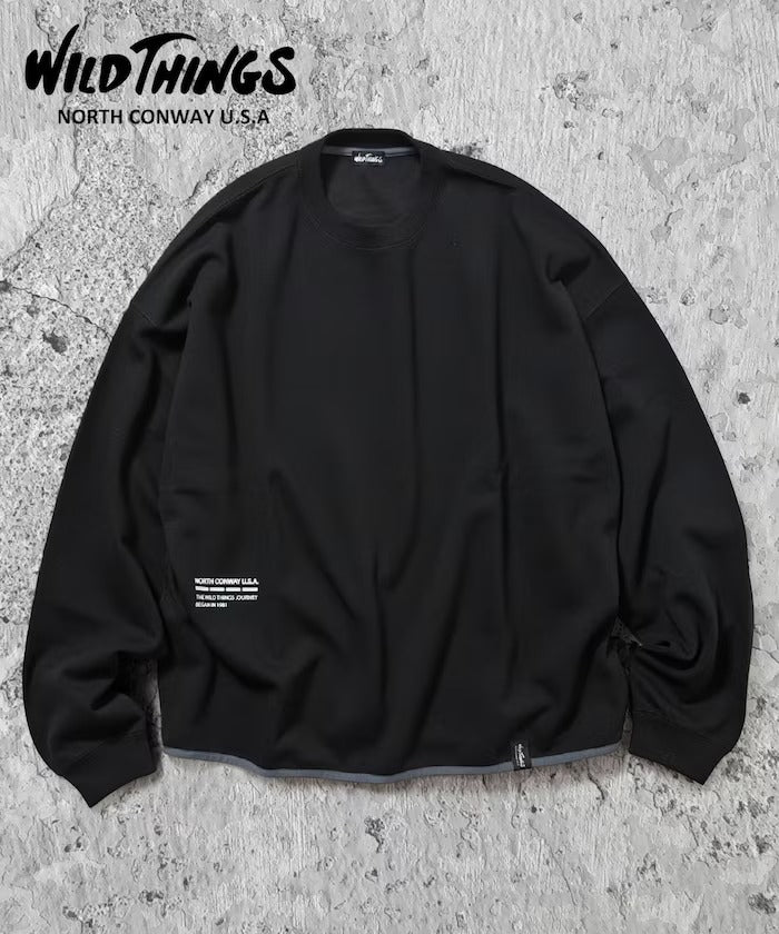 WILD THINGS × FREAK'S STORE / 小標 立體雙面針織 圓領衫(日本聯名限定)