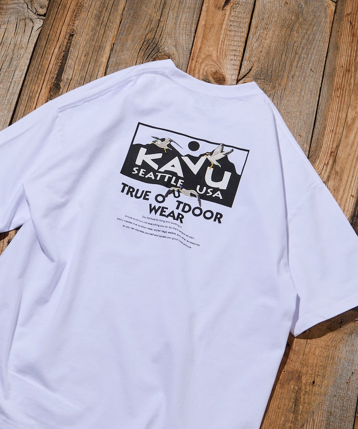 KAVU × FREAK'S STORE / 鳥類圖像 短袖T恤