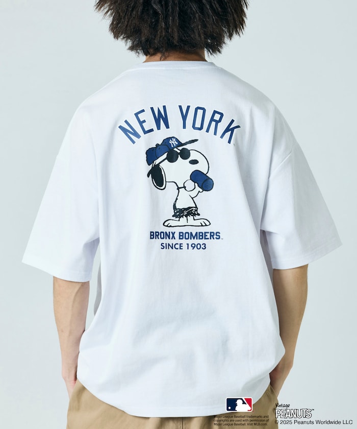 PEANUTS × MLB 聯名限定 短袖T恤 / YANKEES
