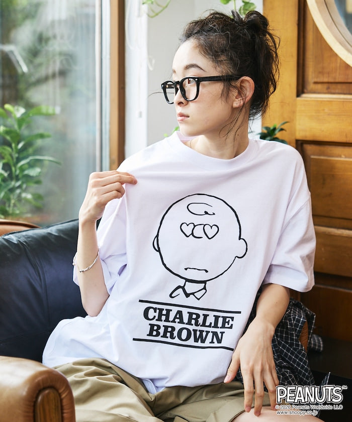 PEANUTS x FREAK’S STORE / Heart Eye 圖案 短袖T恤