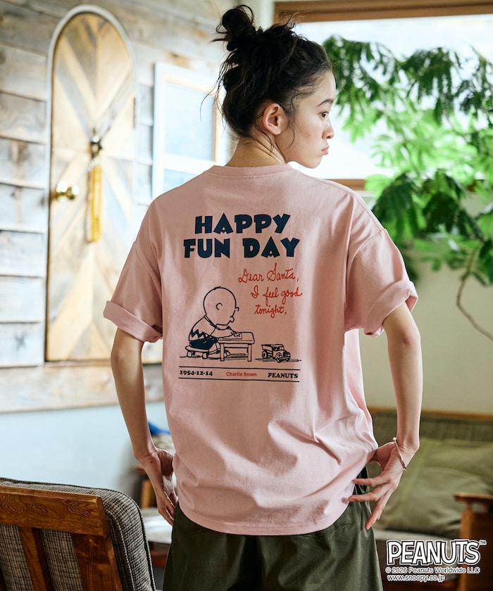 PEANUTS x FREAK’S STORE / HAPPY FUN DAY 圖案 短袖T恤