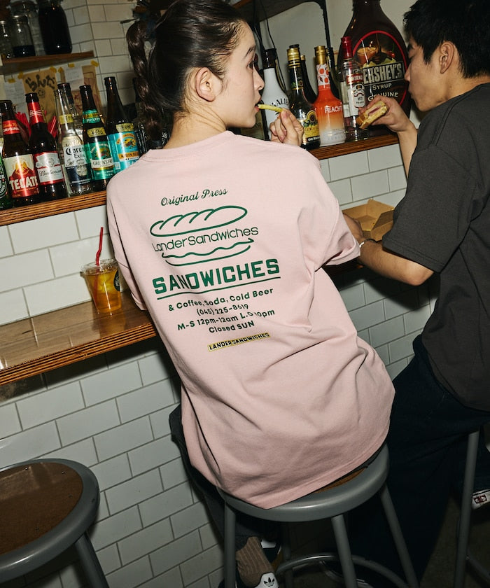 LANDER SANDWICHES × FREAK'S STORE / 背面印花 短袖T恤